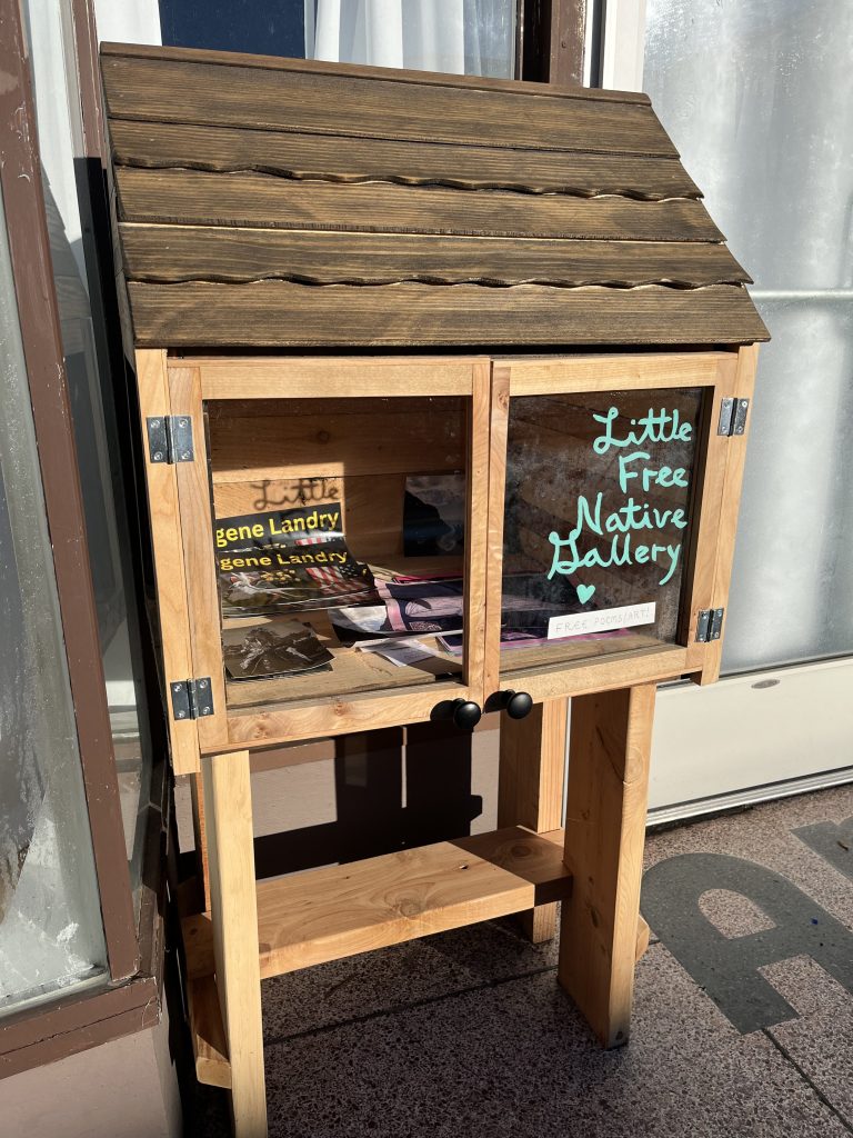 Miniature art gallery houses free Indigenous art